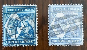 2x 1894 South Australia QV 2 1/2d SG236 Used See Pics for grading - Picture 1 of 4