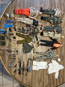 Lot Of 9 GI Joes Lot With Accessories, 1990’s - Picture 1 of 9