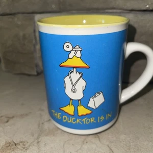 VTG Ducktales "The Ducktor Is In" Coffee Mug by John Baron 1986 Enesco Novelty - Picture 1 of 5