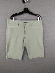Arcteryx Womens Shorts 12 Green Bermuda Hiking Outdoor Gorpcore Camping Trail - Picture 1 of 11