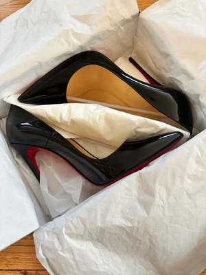 Women Louboutin Kate Patent 120 Black Patent Pumps/heels Size 41.5 - Image 1 of 4