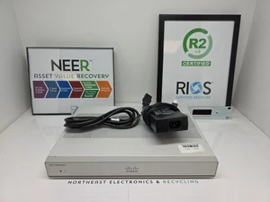 Cisco 1100 Series Integrated Services Router C1111-8P w/Pwr Adapt & Rack Ears - Picture 1 of 4