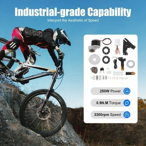 Electric Bike Conversion Kit: 24V, 250W Brushed Motor - DIY E-Bicycle Upgrade - Image 1 of 4