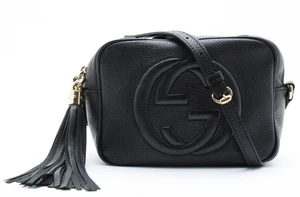 GUCCI Small Disco Soho Crossbody Shoulder Bag Purse Leather Authentic - Picture 1 of 15