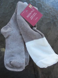 Women's Merona Knee High Boot Socks 1 Pair Size 4-10 Brown & Beige - Picture 1 of 7