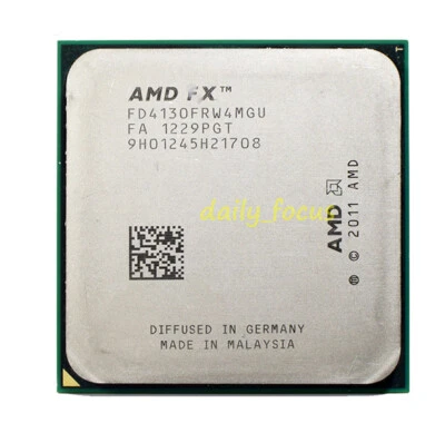 AMD FX-4100 FX-4130 FX-4170 FX-4300 FX-4350 Quad-Core Socket AM3+ CPU Processor - Image 1 of 4