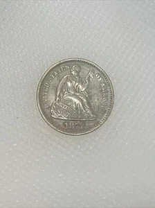 1871 P Half Dime I - Picture 1 of 2