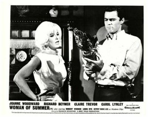 Woman of Summer Original Lobby Card Joanne Woodward Richard Beymer Stripper 1963