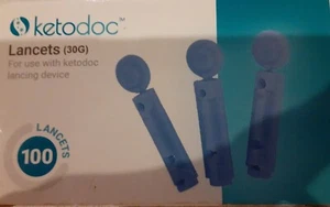Ketodoc Lancets (30G) for use with Ketodoc Lancing Device 100 Lancets - Picture 1 of 1