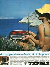 Publicité ancienne électrophone le Teppaz deux appareils en un 1967 issue magazi
