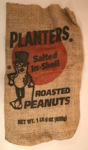 Planter’s Peanuts Burlap Sack, 1LB 8OZ - Picture 1 of 2