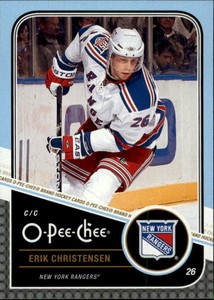 2011-12 O-Pee-Chee Rangers Hockey Card #422 Erik Christensen
