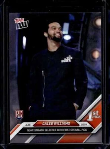 2024 Topps Now #D-1 Caleb Williams RC Rookie Base Card (Qty) - Picture 1 of 2