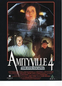 P252/5 Filmplakat (DIN A4) AMITYVILLE 4 THE EVIL ESCAPES Patty Duke - Picture 1 of 2