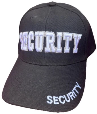 Security Hat Guard Baseball Cap Adjustable Black Hat Headwear - Image 1 of 4
