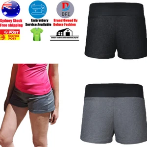 LADIE'S SPORTS SHORTS PANTS ACTIVE LENGTH SPORTS SHORTS WITH ADJUSTABLE - Picture 1 of 5
