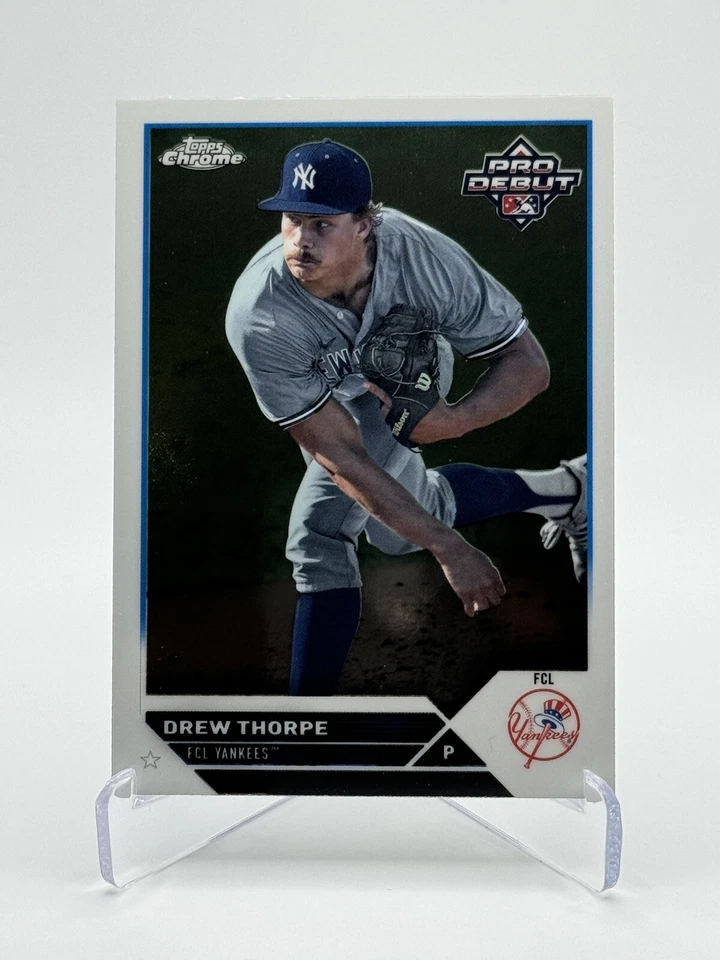 2023 Topps Pro Debut #PDC-104 DREW THORPE | Chrome - Image 1 of 2