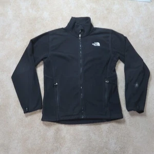 The North Face Full zip Black Sweatshirt Fleece Men's Medium Long Sleeve - Picture 1 of 12
