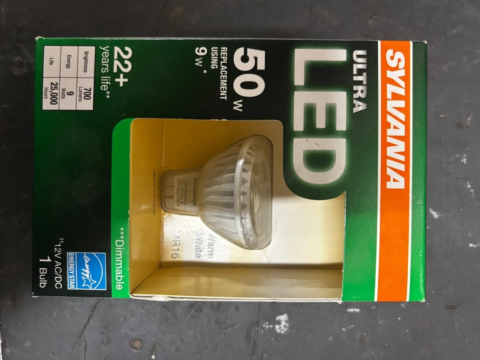 SYLVANIA 50 WATT ULTRA LED BULB # MR16 - Image 1 of 1