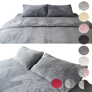 Teddy Fleece Duvet Cover & Pillowcase Bedding Set or Fitted Sheet - Picture 1 of 64