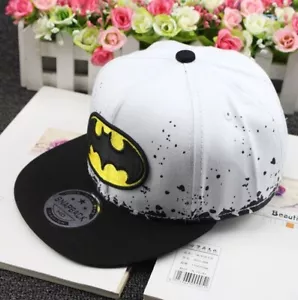 Batman Kids Snapback Cap Hat White for kids - Picture 1 of 2