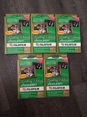 Papel fotográfico brillante Fujifilm Gallery Select, 3pks 60, 2pks 20 Total 220 Shts 4x6 Foto 1 de 3