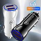 1Pc Dual USB Car Charger 3.1A QC 3.0 Phone Charger Charging Vehicle Accessories