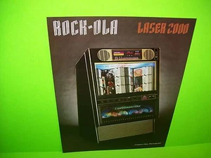 Rock-Ola LASER 2000 Original NOS Laser Disc Jukebox Music Promo Sales Flyer   - Picture 1 of 2