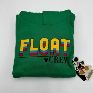 Disney Green Hoodie Kids Unisex Sweatshirt Donald Duck Float Pullover X-Small - Picture 1 of 14