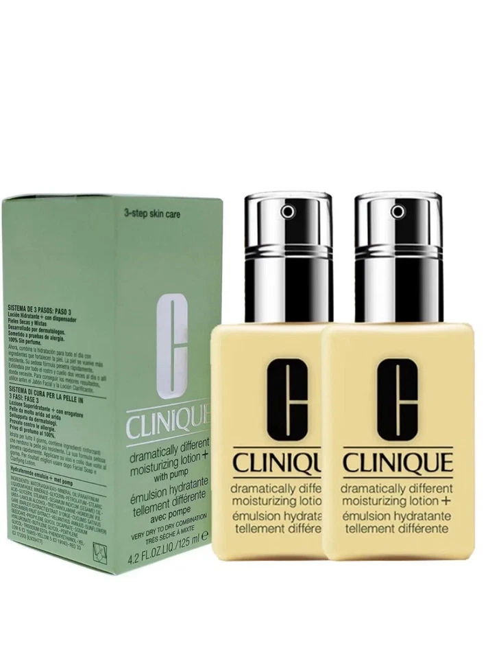 2x 125ml Clinique - Dramatically Different Moisturizing Lotion with Pump UK