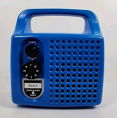 AS IS, FOR PARTS/REPAIR - Sears Mono Player Portable 8-Track Cassette Player - Image 1 of 4