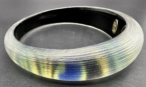 ALEXIS BITTAR Pfau Design Plexiglas Armreif Armband 7,75 Zoll - Bild 1 von 11