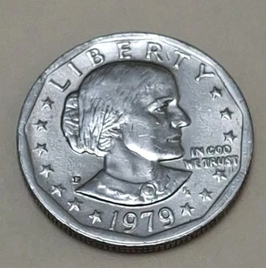1979-P *Wide Rim* Susan B Anthony Dollar (SBA) ~ Choice BU ~ Near Date SBA630 - Picture 1 of 3