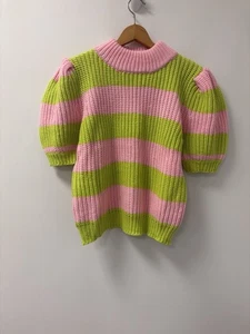 Suéter English Factory L Anthropologie bloques de colores brillantes, Preppy, - Imagen 1 de 10