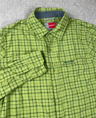 Camisa Craghoppers Para Hombres Mediana Insecto Sheild Manga Larga Abotonada Verde Senderismo Foto 1 de 4