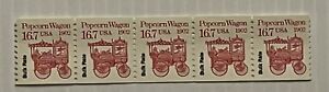 US PNC Stamp Scott# 2261 Popcorn Wagon1988  MNH Strip of 5 
