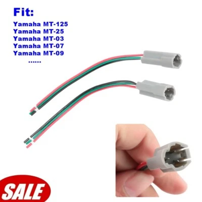 Para Yamaha MT-03 MT-07 3 cables señal de giro cables de luz conector Plug&Play Foto 1 de 4