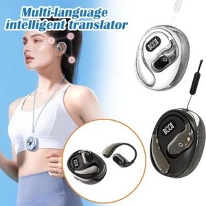 Translator Earbuds 138 Languages Real Time Translation Bluetooth Earphones Nice - Zdjęcie 1 z 16