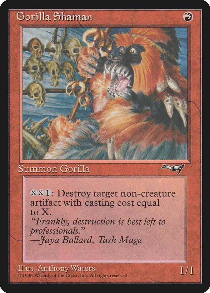 MTG Gorilla Shaman Facing Left  - Alliances #72a - Image 1 of 1