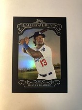 2015 Topps Gallery of Greats Framed Card Hanley Ramirez Dodgers GG13