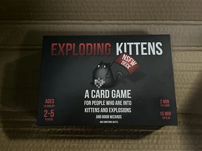 EXPLODING KITTENS NSFW DECK Card Game PRE-OWNED / USED Adult Edition  - Image 1 of 2