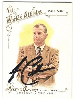 Jim Calhoun Autographed 2014 Topps Allen & Ginter Card #259 UCONN JSA Authentic - Image 1 of 3