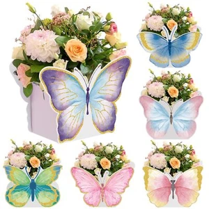 Fuutreo 6 Pcs Butterfly Centerpieces for Baby Shower Birthday Tea Party Favor... - Picture 1 of 7