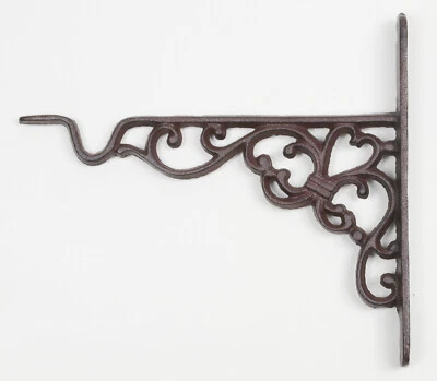 ESSCHERT DESIGN Haken Wandhalterung Blumenampel Landhausstil Gusseisen 20,5 cm Wandhaken