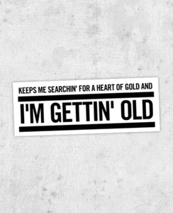 Neil Young inspired Sticker! Heart of Gold" harvest, crazy horse, decade, dylan - Picture 1 of 4