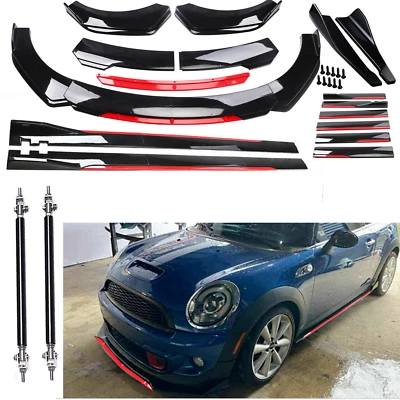For Mini Cooper Front Rear Bumper Spoiler Body Kit Splitter Side Skirt S++ — 第 1/4 张图片
