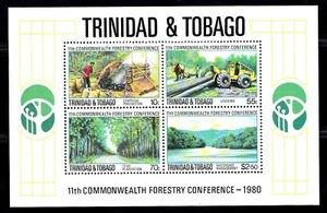 TRINIDAD & TOBAGO #333-336a MNH 11th COMMONWEALTH FORESTRY CONFERENCE - Picture 1 of 1