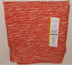 Time & Tru Womens Soft Sueded Orange Spacedyed Ankle Leggings S M L XL 2XL 3XL - Picture 1 of 8