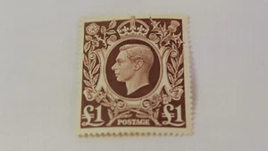 Great Britain 1948 Mint 1 Pound Stamp MNHOG, Scott 275! - Picture 1 of 4
