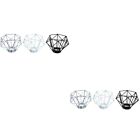  6 Pcs Antiker Diamant-Lampenschirm Hängend Deckendekorationen Leuchter
